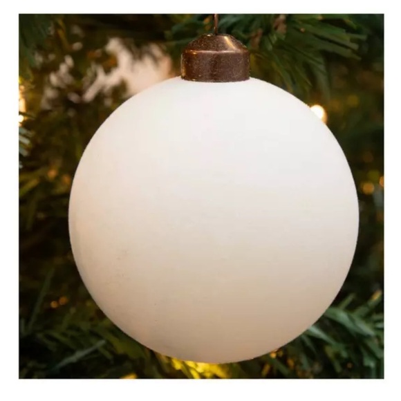 x2 Hobby Lobby Flocked Ornaments - Picture 2 of 5